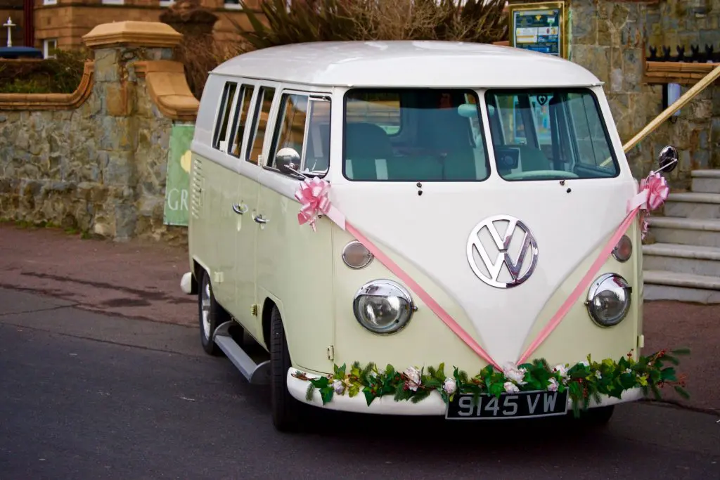 retro wedding camper vans