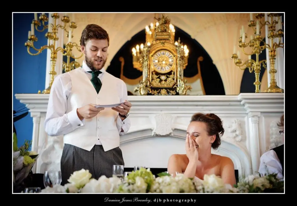 speeches at Allerton Castle wedding