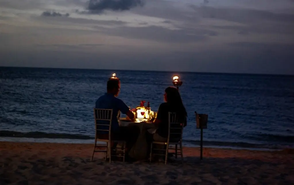 Relax with Your Partner Before the Big Day - romantic dinner