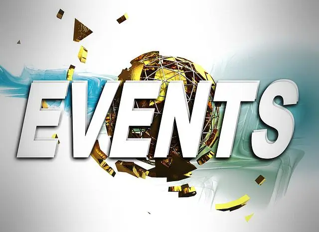 An image of a wedding event with the word events on it.