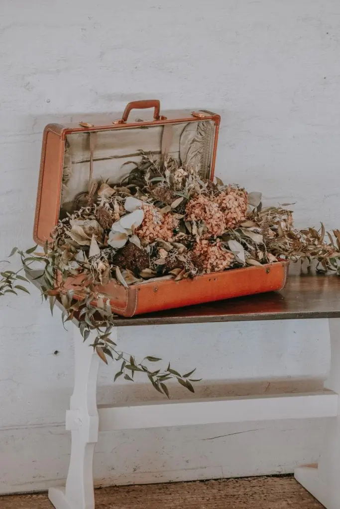 wedding suitcase