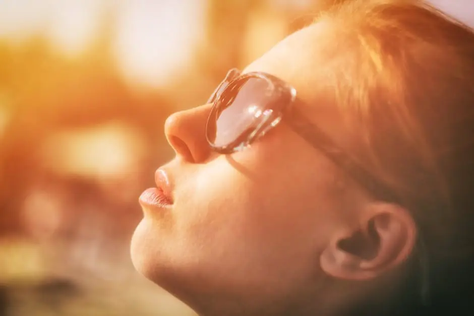 A woman in sunglasses enjoying the sunlight during her wedding planning session.