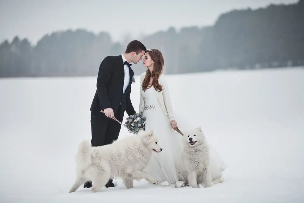 Planning Your Wedding Abroad snow wedding