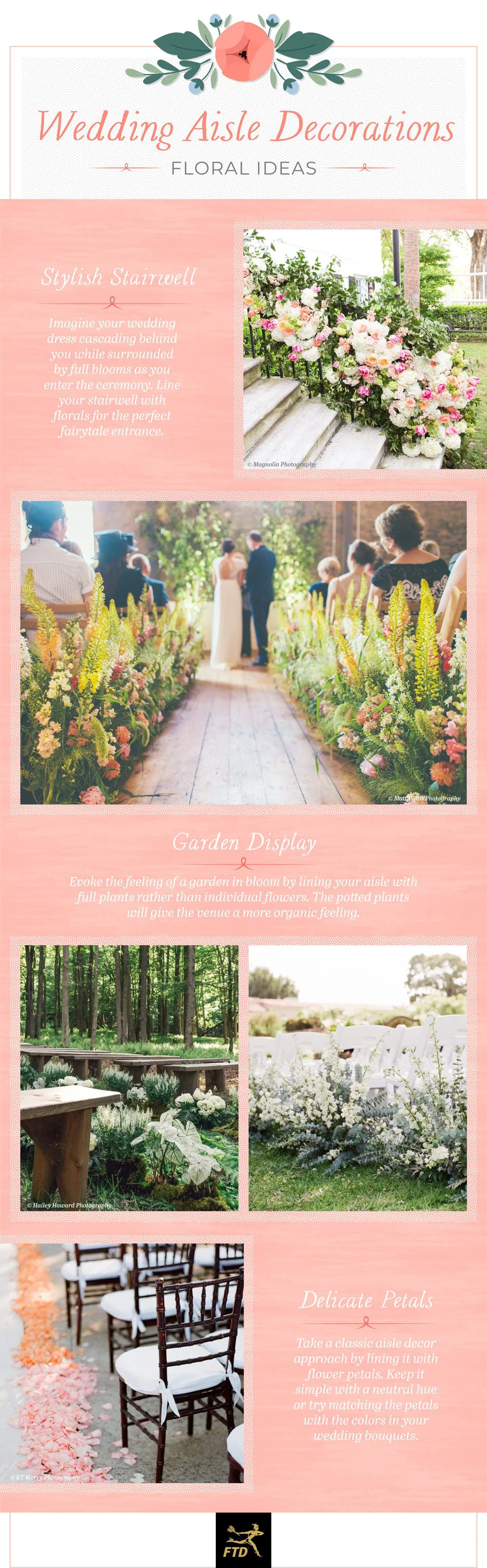 Floral Wedding Aisle Decorations