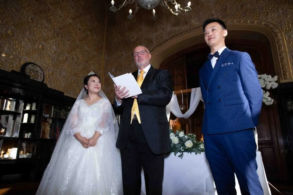 couple being married by a celebrant