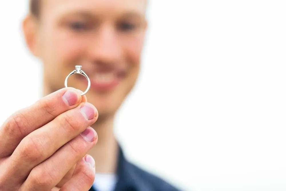 Man holding ring