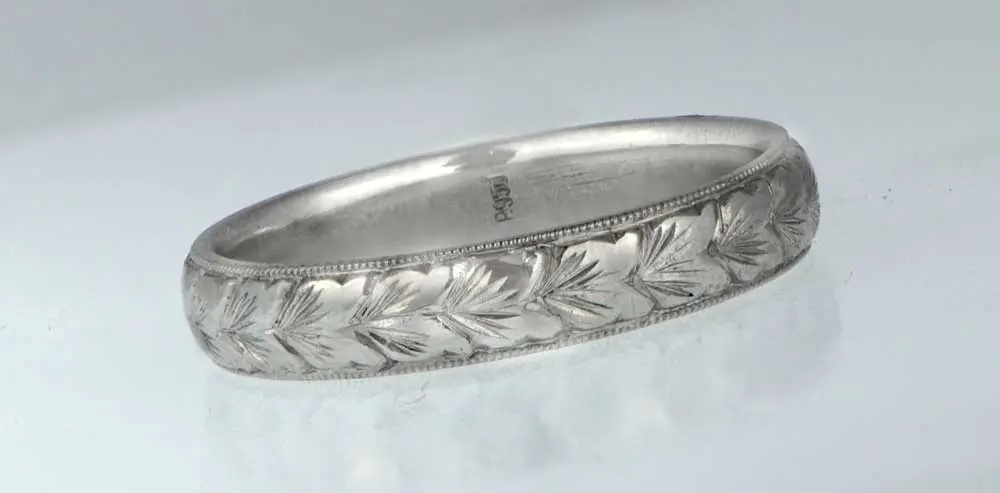 aRT DECO WEDDING RING