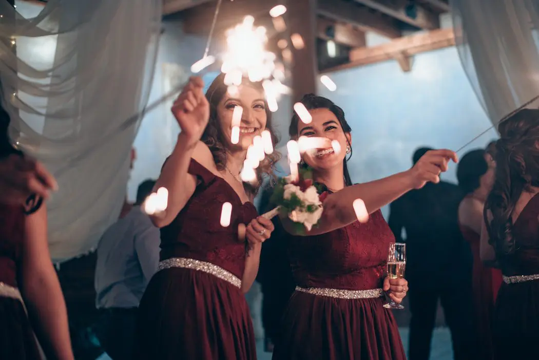 wedding photographer into the evening