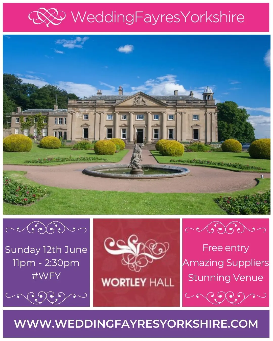 wedding event Wortley hall