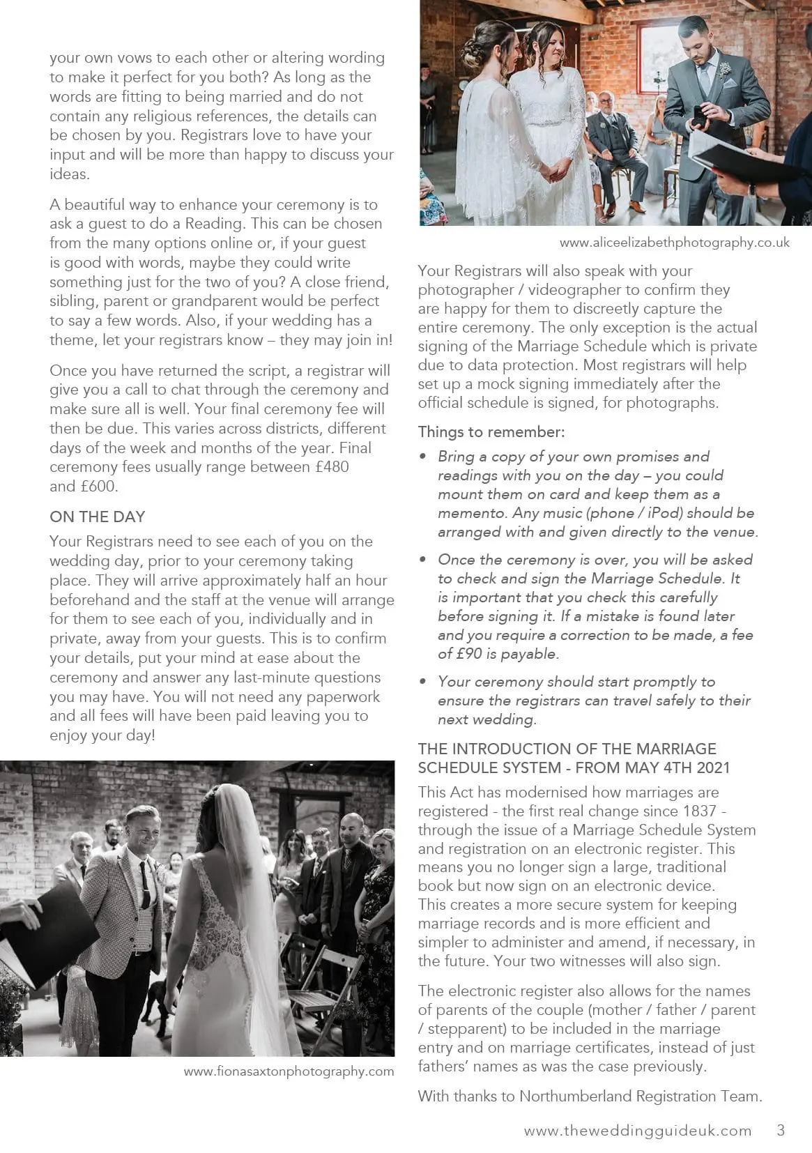 planning a civil ceremony